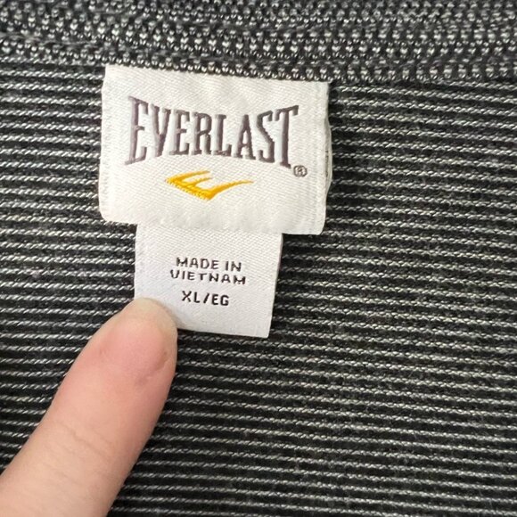 Everlast Women’s Full Zip Activewear Jacket Size XL Gray Black Track Running Ath - Picture 2 of 3